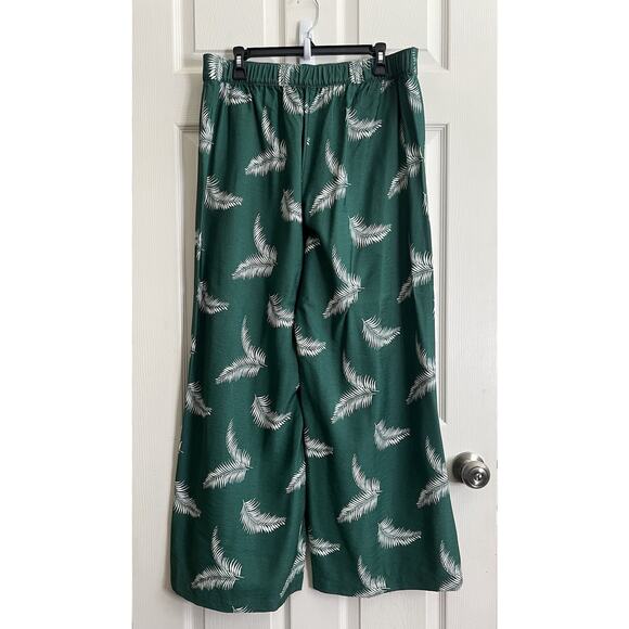 ANN TAYLOR LOFT 2023 Green Leaf Fluid Wide Leg Pants - Picture 5 of 11
